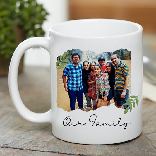 Personalized Photo Mug for Family - White